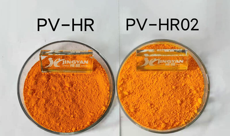 科莱恩HR和HR02色粉对比图