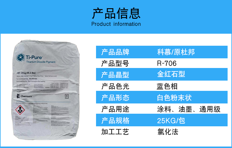 杜邦R-706金红石型钛白粉信息